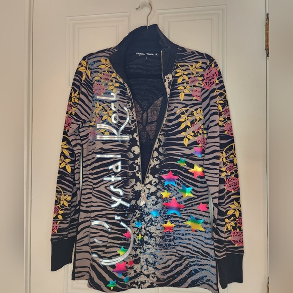 Crystal Rock Zipped Cardigan/Jacket (NWOT) - Picture 2 of 10